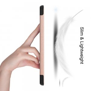 Двухсторонний чехол книжка для Samsung Galaxy Tab S7 Plus 12.4 с подставкой - Розовый