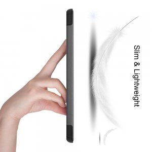 Двухсторонний чехол книжка для Samsung Galaxy Tab S7 с подставкой - Серый