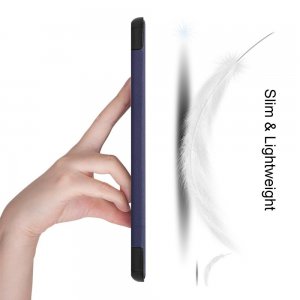 Двухсторонний чехол книжка для Samsung Galaxy Tab S7 с подставкой - Синий