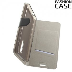 Fashion Case чехол книжка флип кейс для Alcatel A7 5090Y - Черный