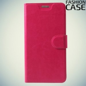 Fashion Case чехол книжка флип кейс для Alcatel A7 5090Y - Розовый