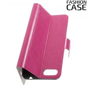 Fashion Case чехол книжка флип кейс для Asus Zenfone 4 Max ZC520KL - Розовый
