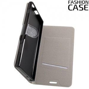 Fashion Case чехол книжка флип кейс для Sony Xperia XA1 Plus - Черный