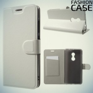 Fashion Case чехол книжка флип кейс для Xiaomi Redmi Note 4 - Белый