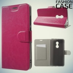 Fashion Case чехол книжка флип кейс для Xiaomi Redmi Note 4 - Розовый
