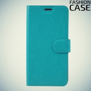 Fashion Case чехол книжка флип кейс для Xiaomi Redmi Note 4X - Голубой
