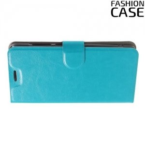 Fashion Case чехол книжка флип кейс для Xiaomi Redmi Note 4X - Голубой