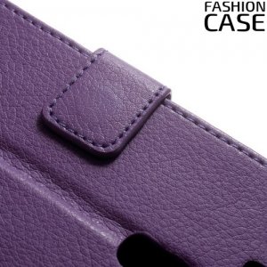 Fasion Case чехол книжка флип кейс для Asus Zenfone 3 ZE520KL - Фиолетовый