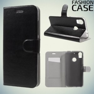 Fasion Case чехол книжка флип кейс для HTC Desire 10 pro - Черный