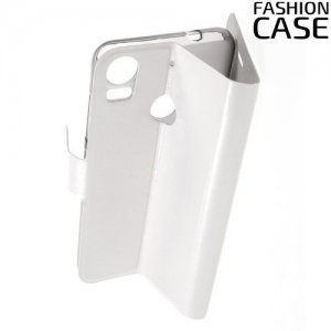 Fasion Case чехол книжка флип кейс для HTC Desire 10 pro - Белый
