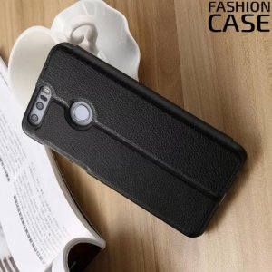 Fasion Case чехол книжка флип кейс для Huawei Honor 8 - Черный