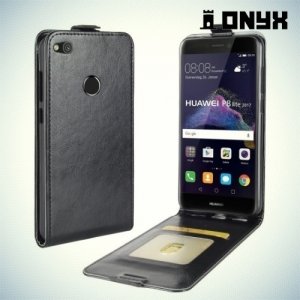 Флип чехол книжка для Huawei Honor 8 lite - Черный