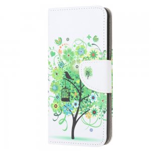 Флип чехол книжка для Huawei P40 Lite с рисунком зеленое дерево