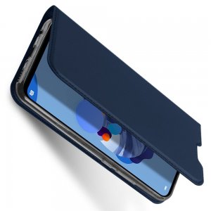 Флип чехол книжка вертикальная для Huawei Mate 30 Lite - Синий