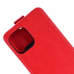 Флип чехол книжка вертикальная для iPhone 12 Pro Max - Красный