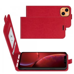 Флип чехол книжка вертикальная для iPhone 13 mini - Красный