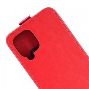 Флип чехол книжка вертикальная для Samsung Galaxy A12 - Красный