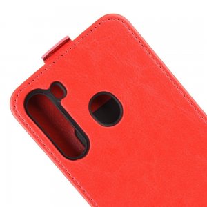 Флип чехол книжка вертикальная для Samsung Galaxy A21 - Красный