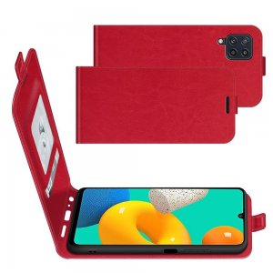 Флип чехол книжка вертикальная для Samsung Galaxy M32 - Красный