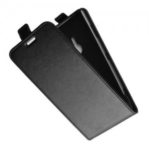 Флип чехол книжка вертикальная для Sony Xperia XZ3 - Черный