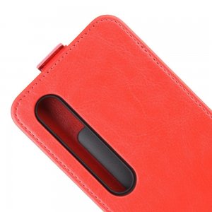 Флип чехол книжка вертикальная для Xiaomi Mi 10 / Mi 10 Pro / 10 Pro - красный
