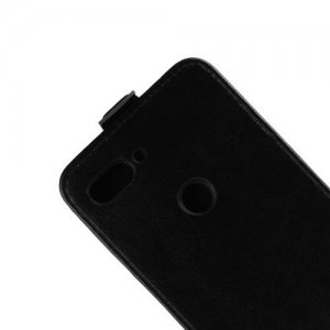 Флип чехол книжка вертикальная для Xiaomi Mi 8 Lite - Черный