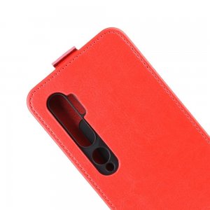 Флип чехол книжка вертикальная для Xiaomi Mi Note 10 - Красный