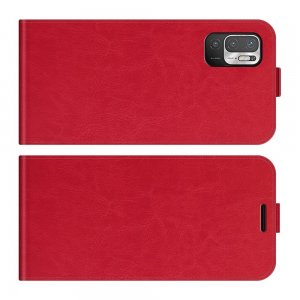 Флип чехол книжка вертикальная для Xiaomi Redmi Note 10T / POCO M3 PRO - Красный