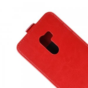 Флип чехол книжка вертикальная для Xiaomi Redmi Note 8 Pro - Красный