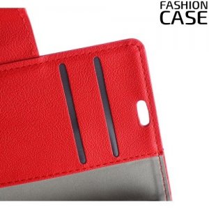Flip Wallet чехол книжка для Alcatel 1 - Красный