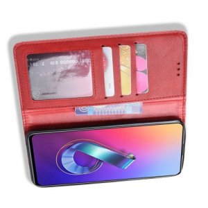Flip Wallet чехол книжка для Asus Zenfone 6 ZS630KL - Красный