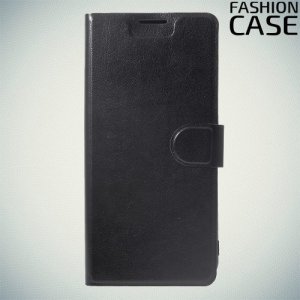 Fashion Case чехол книжка флип кейс для Huawei Honor 8X - Черный