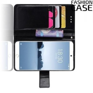 Flip Wallet чехол книжка для Meizu 15 Lite - Черный
