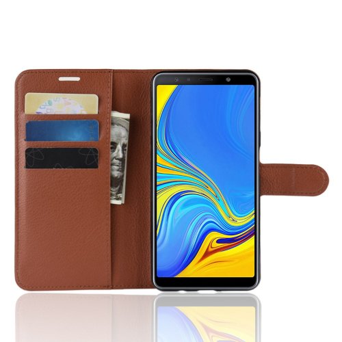 Чехол книжка для Samsung Galaxy A7 2018 SM-A750F - Коричневый