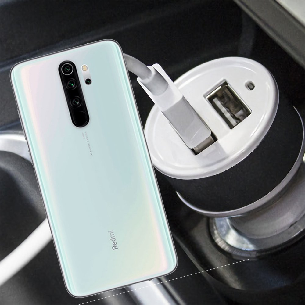 Автомобильная зарядка для Xiaomi Redmi Note 8 Pro высокой мощности 2 USB  2.1A | купить в интернет-магазине Принтофон в Москве и СПб