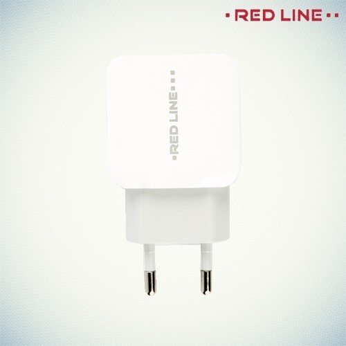 Адаптивная быстрая зарядка 2 USB порта 2.4А Red Line Superior
