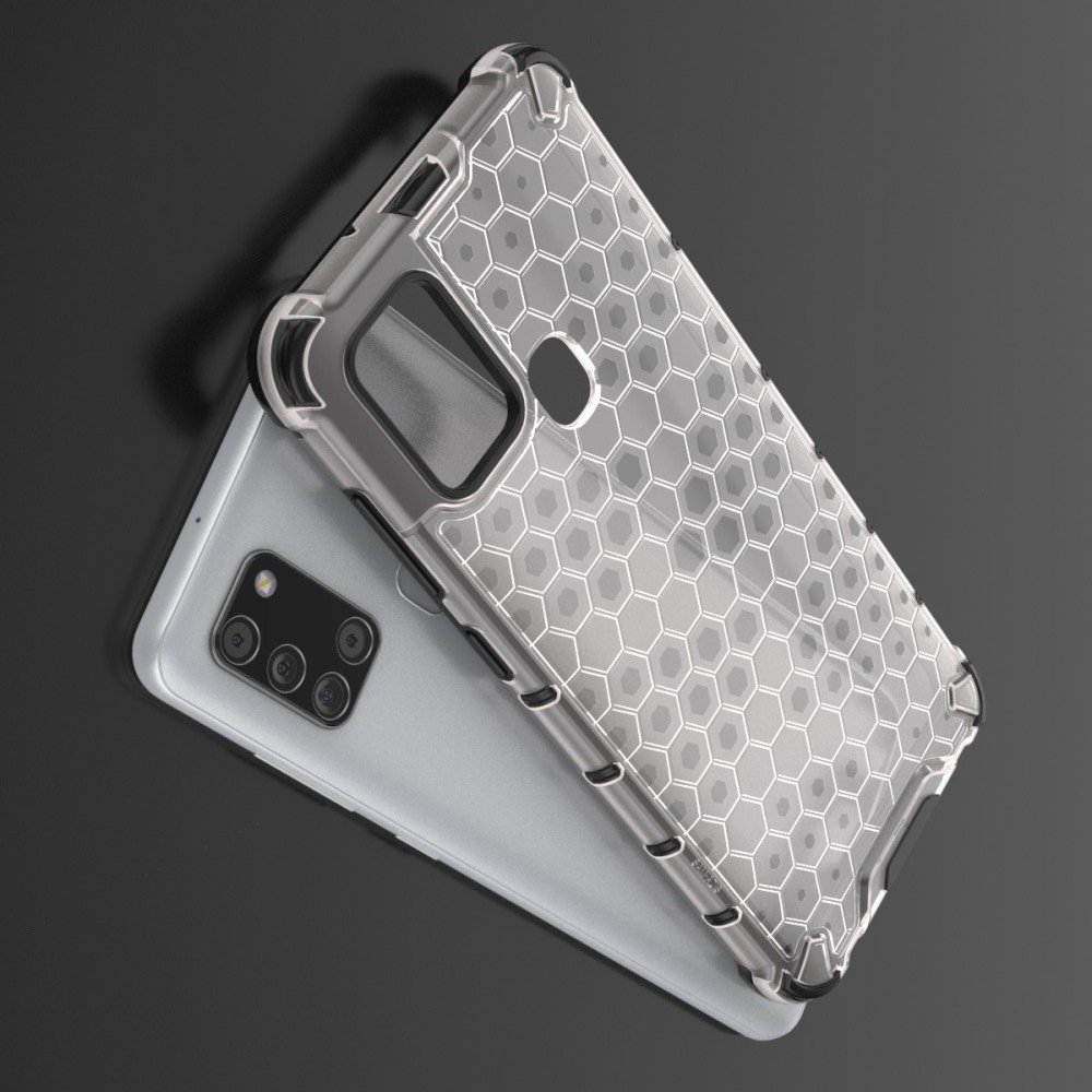 AirBags Case противоударный силиконовый чехол с усиленной защитой для Samsung Galaxy A21s Белый