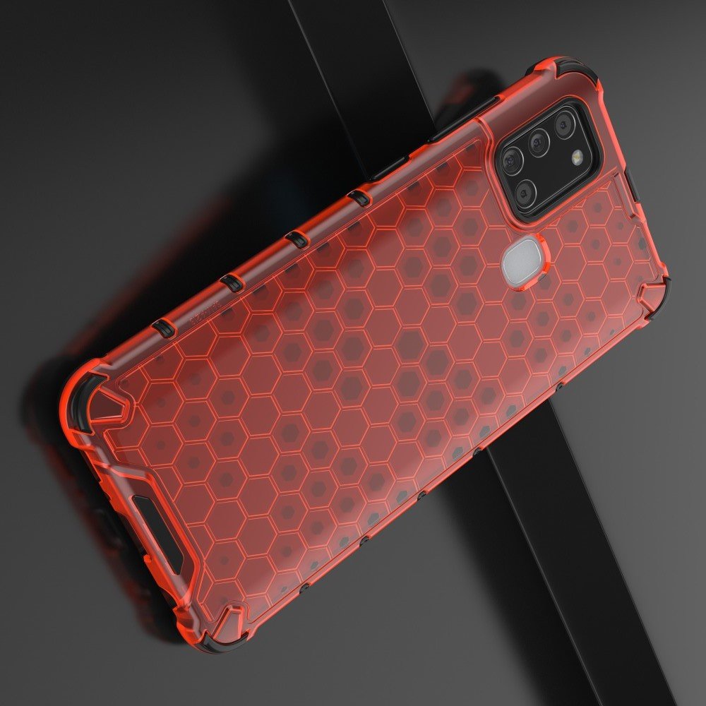AirBags Case противоударный силиконовый чехол с усиленной защитой для Samsung Galaxy A21s Красный
