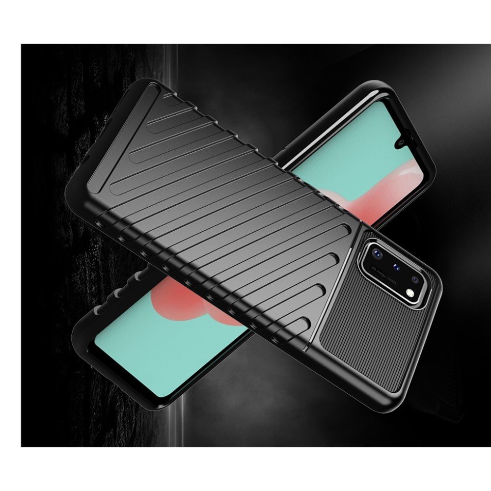 AirBags Case противоударный силиконовый чехол с усиленной защитой для Samsung Galaxy A41 Черный