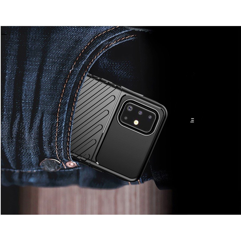 AirBags Case противоударный силиконовый чехол с усиленной защитой для Samsung Galaxy A71 Черный