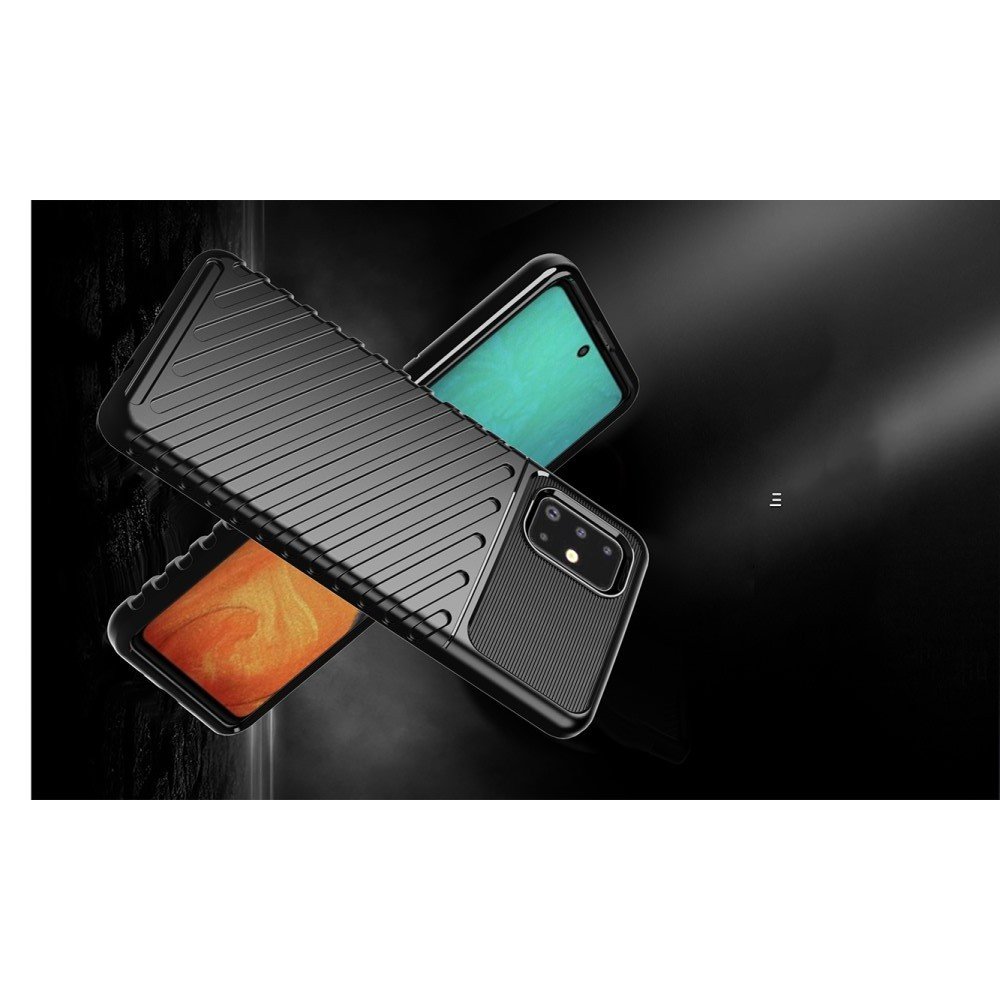 AirBags Case противоударный силиконовый чехол с усиленной защитой для Samsung Galaxy A71 Черный