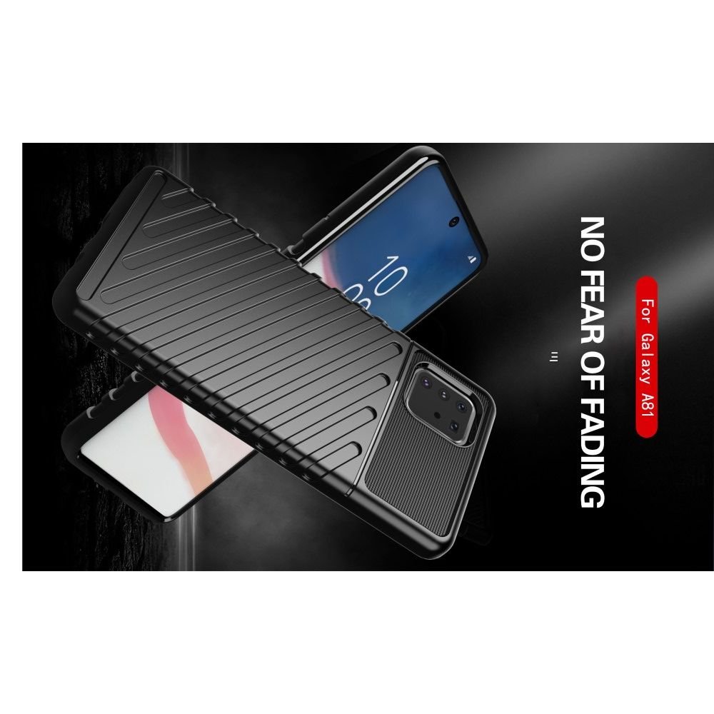 AirBags Case противоударный силиконовый чехол с усиленной защитой для Samsung Galaxy Note 10 Lite Зеленый