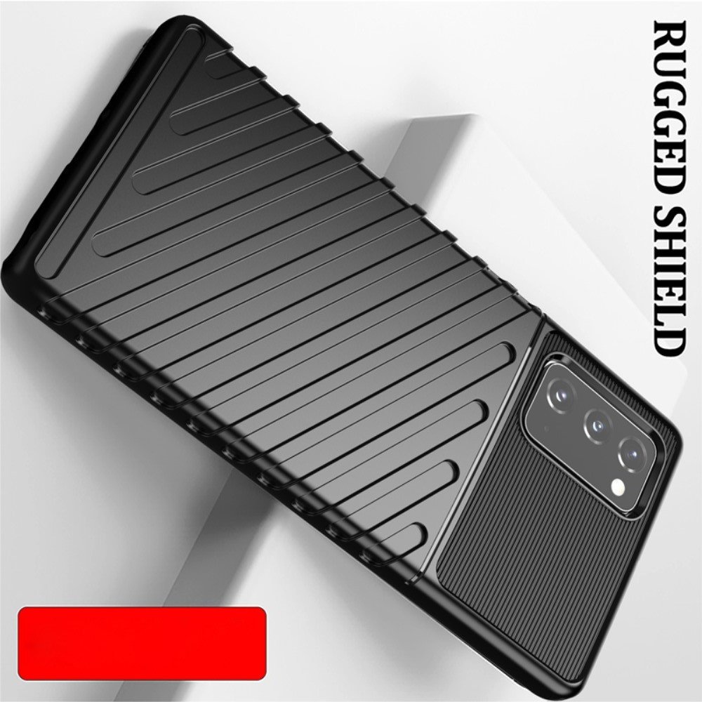 AirBags Case противоударный силиконовый чехол с усиленной защитой для Samsung Galaxy Note 20 Черный