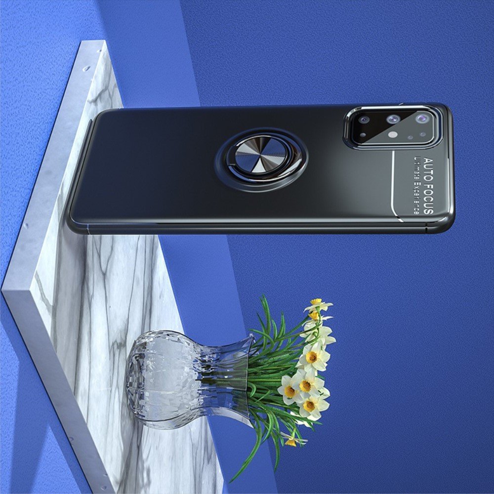 ArmaRing Двухкомпонентный чехол для Samsung Galaxy A31 с кольцом для магнитного автомобильного держателя - Черный