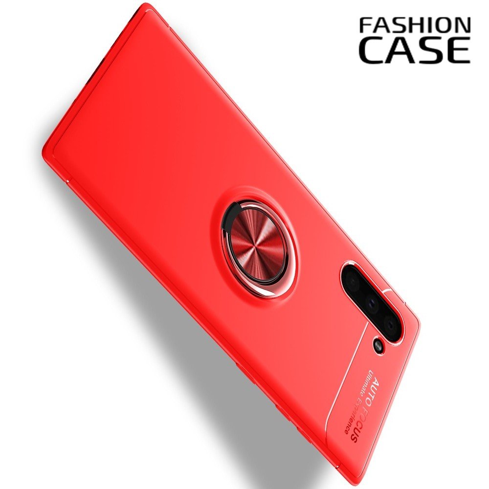ArmaRing Двухкомпонентный чехол для Samsung Galaxy Note 10 с кольцом для магнитного автомобильного держателя - Красный