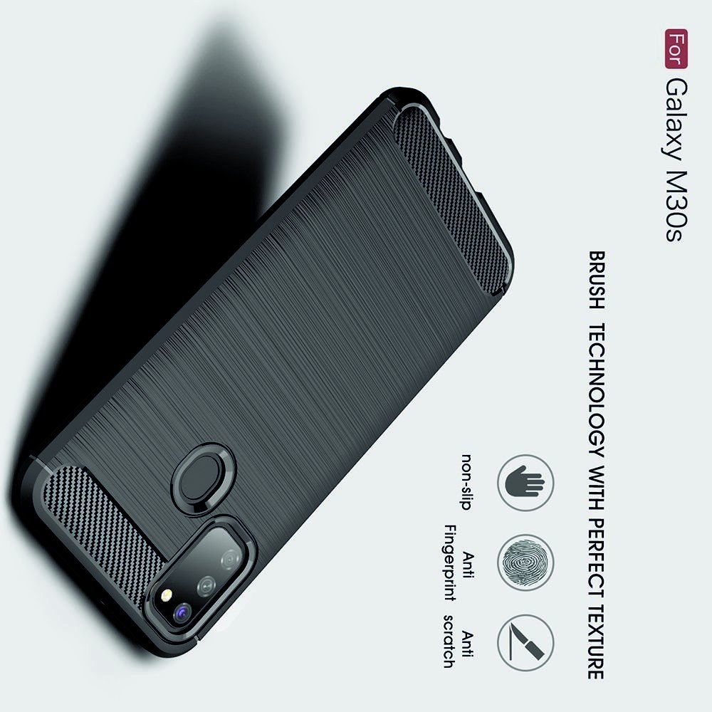 Carbon Силиконовый матовый чехол для Samsung Galaxy M30s - Коралловый