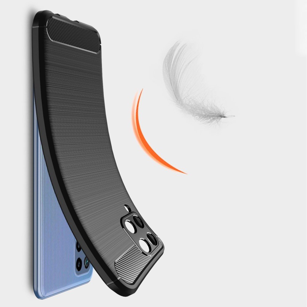 Carbon Силиконовый матовый чехол для Samsung Galaxy M32 - Черный