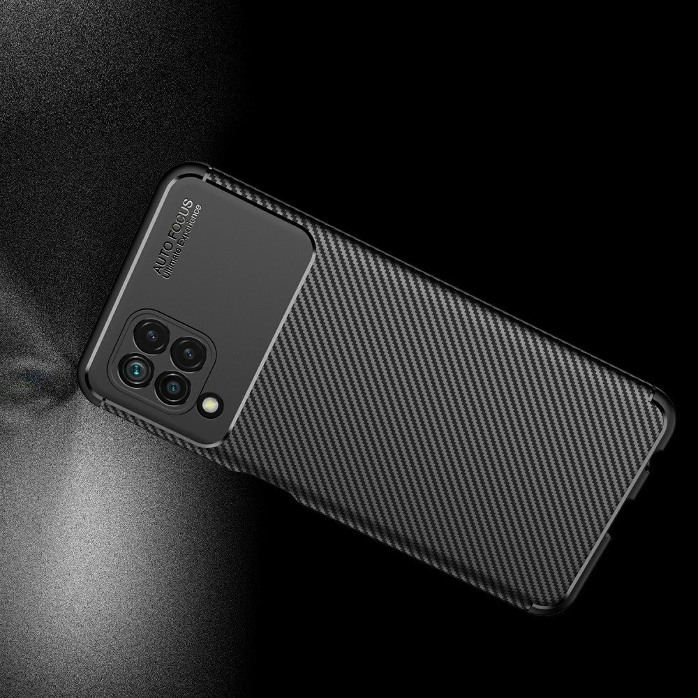 Carbon Силиконовый матовый чехол для Samsung Galaxy M32 - Коричневый