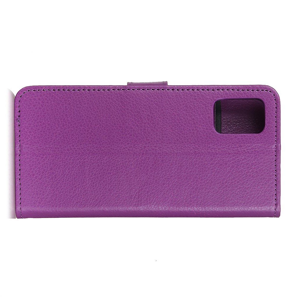 Чехол книжка для Samsung Galaxy A31 отделения для карт и подставка Фиолетовый