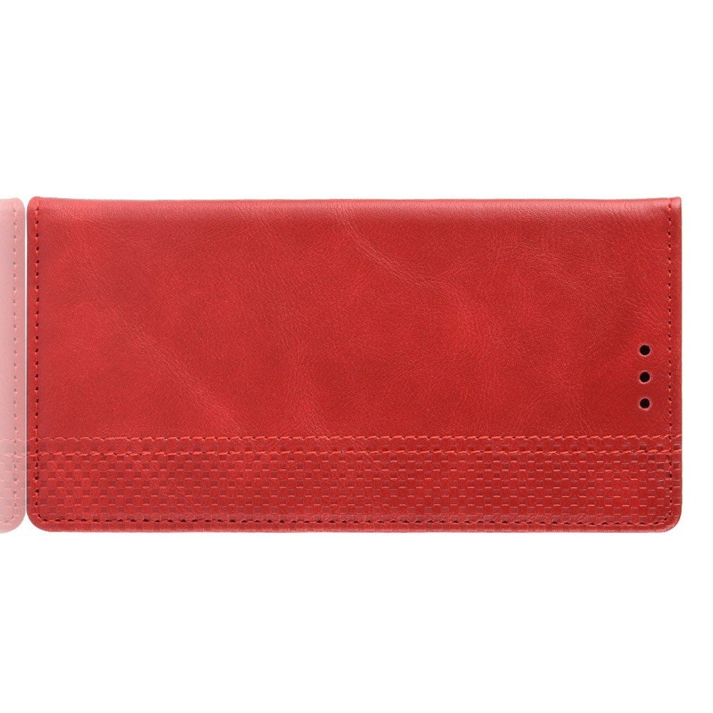 Чехол книжка для Samsung Galaxy M31 с магнитом и отделением для карты - Красный